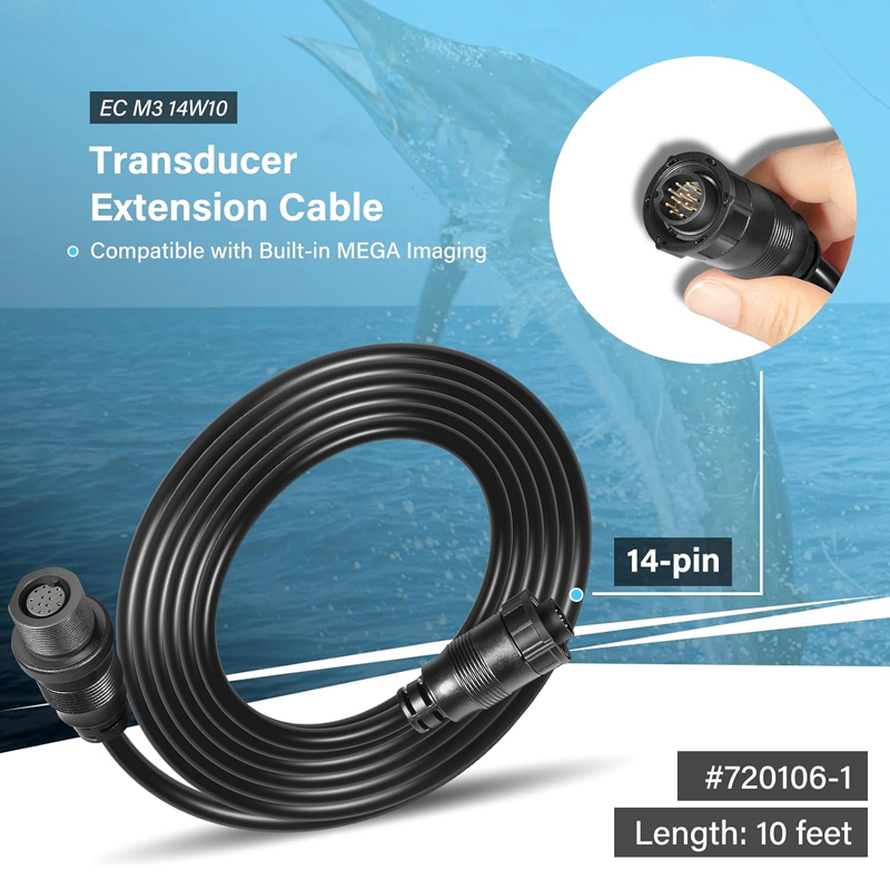 Fish Finder Cable - Удлинительный кабель для датчика 10 футов,