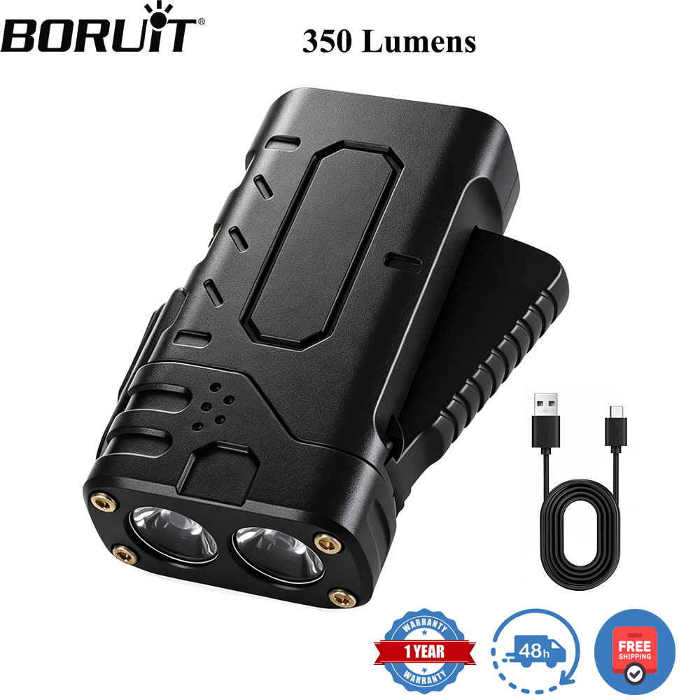 Fishing Light - BORUIiT Ручной фонарь EDC с LED-подсветкой,
