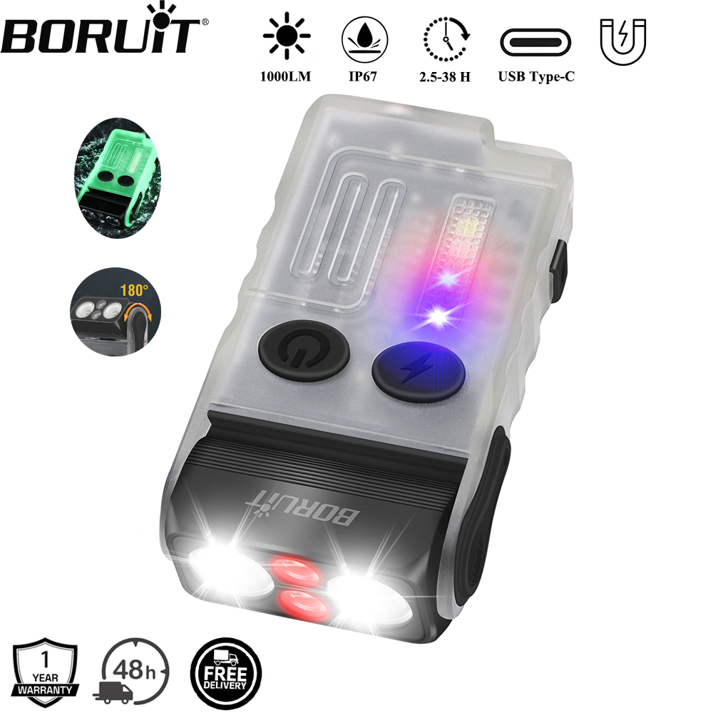 Fishing Light - BORUiT V20 Buzzer EDC светодиодный брелок-фонарик