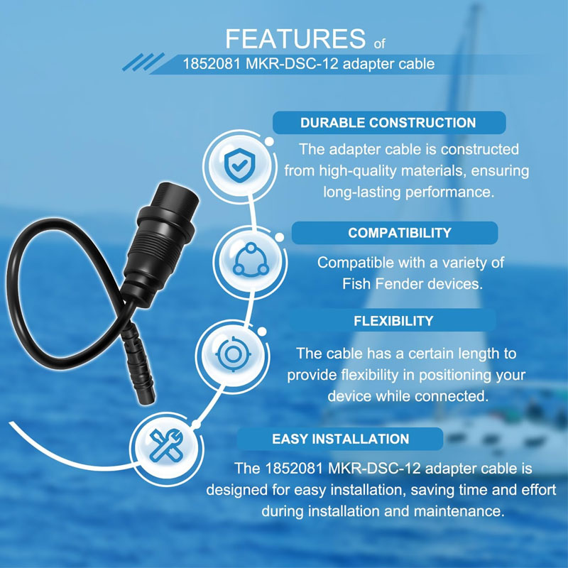 1852081 MKR-DSC-12 4-контактны – обзор и цена Fish Finder Cable