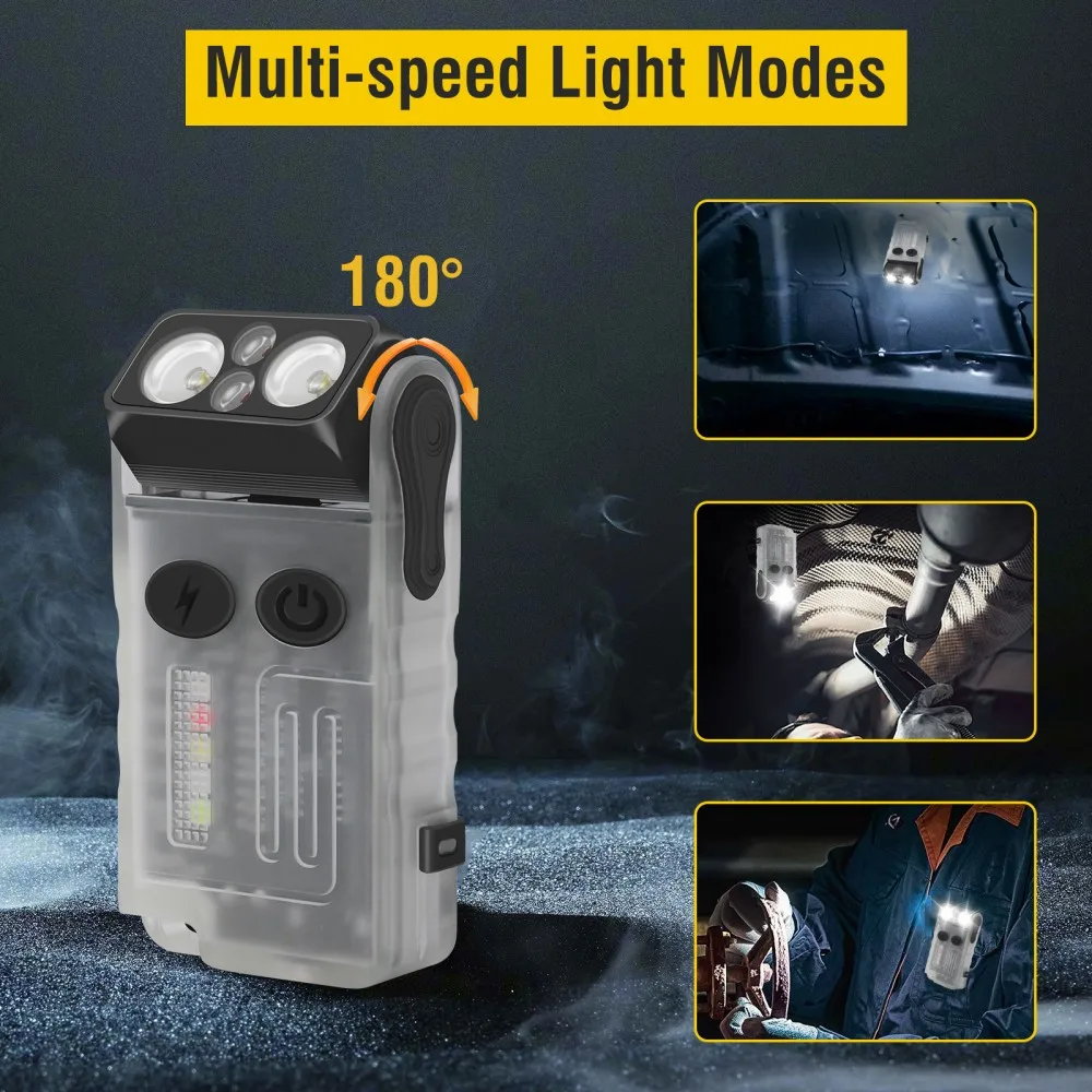 BORUiT V20 Buzzer EDC светодио – обзор и цена Fishing Light